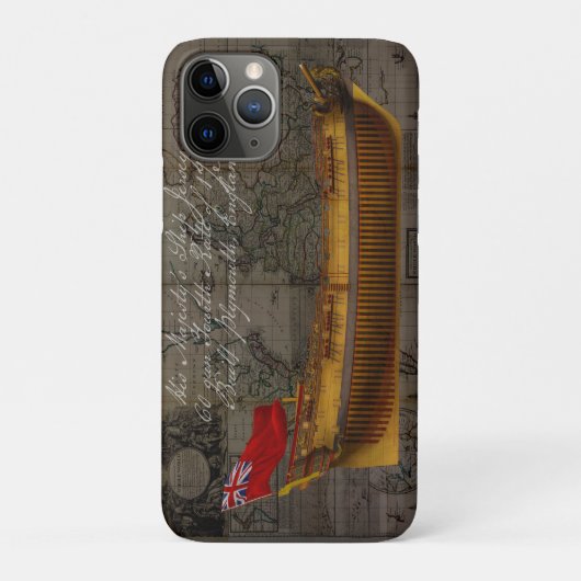 Coques Case-Mate iPhone Profile Painting of Ship Jersey (Dos)