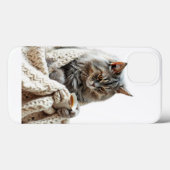 Coques Case-Mate iPhone Profitez du thé d'hiver de chat (Verso (horizontal))