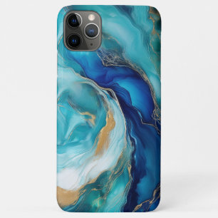 Case-Mate iPhone Case Profondeurs de sarcelle : Océan abstrait en bleu e
