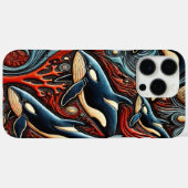 Coques Case-Mate iPhone Profondeurs dynamiques : Baleines en Harmonie (Verso (horizontal))