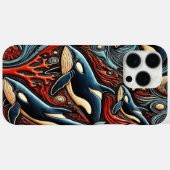 Coques Case-Mate iPhone Profondeurs océaniques : Baleines en flux (Verso (horizontal))