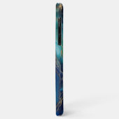 Coques Case-Mate iPhone Profondeurs turquoises : Océan Abstrait en bleu et (Dos/Gauche)