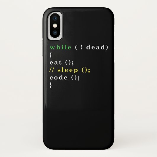 Coques Case-Mate iPhone Programme Eat Code Sleep (Dos)