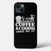 Coques Case-Mate iPhone Programmeur de devis de codage de café Développeur (Verso)