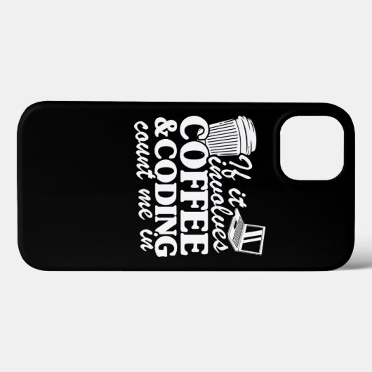 Coques Case-Mate iPhone Programmeur de devis de codage de café Développeur (Verso (horizontal))