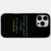 Coques Case-Mate iPhone Programming Thinking - Black Background Tech Quote (Verso (horizontal))