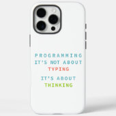 Coques Case-Mate iPhone Programming Thinking Logic Code Developer Quote Gi (Verso)