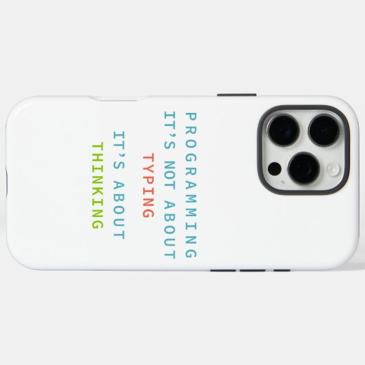 Coques Case-Mate iPhone Programming Thinking Logic Code Developer Quote Gi (Verso (horizontal))