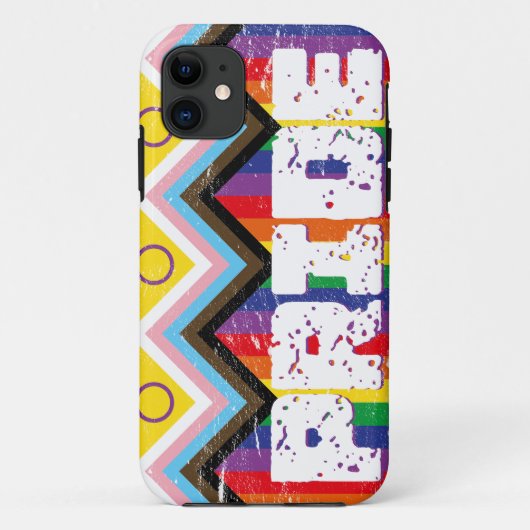 Coques Case-Mate iPhone Progrès Fierté LGBTQ+ (Dos)