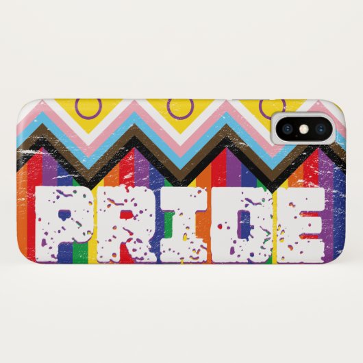 Coques Case-Mate iPhone Progrès Fierté LGBTQ (Dos (Horizontal))