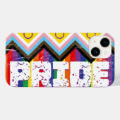 Coques Case-Mate iPhone Progrès Fierté LGBTQ (Verso (horizontal))