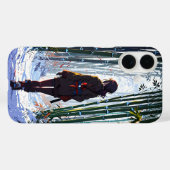 Coques Case-Mate iPhone Promenade en bambou neigeux (Verso (horizontal))