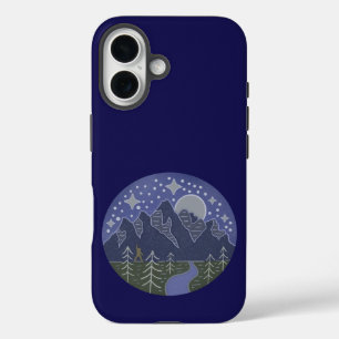 Coques iPhone 16 Promenade étoilée de Bigfoot Art folklorique de