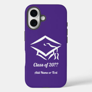 Coques iPhone 16 Promotion de 20?? PURWHT Année personnalisée Nom