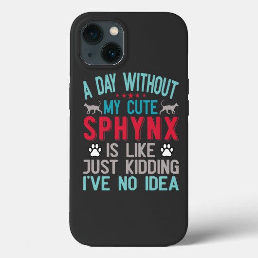 Coques Case-Mate iPhone Propriétaire Canadien De Chat Sphynx Sans Cheveux (Verso)