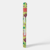 Coques Case-Mate iPhone Protea Floral Block Imprimer Millefleur vert pâle (Verso / Droite)