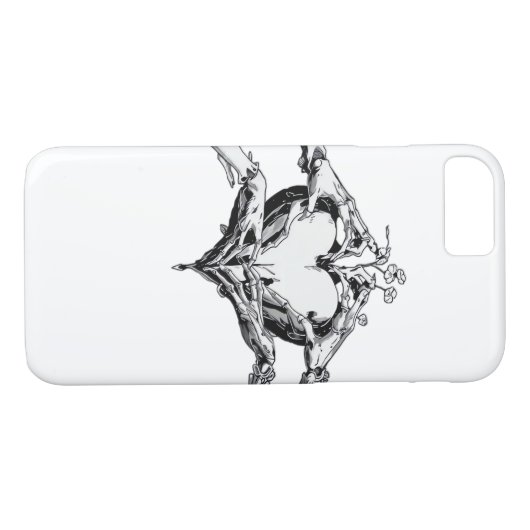 Coques Case-Mate iPhone Protéger Un Coeur - Skeleton Coeur Main (Dos (Horizontal))