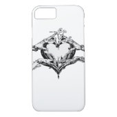 Coques Case-Mate iPhone Protéger Un Coeur - Skeleton Coeur Main (Dos)