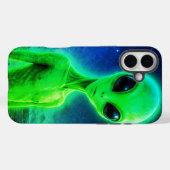 Coques Case-Mate iPhone Protégez votre nouvel iPhone avec un alien vert (Verso (horizontal))