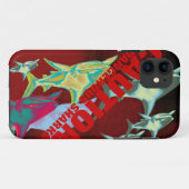 Coques Case-Mate iPhone prudence - requin danger (Dos (Horizontal))