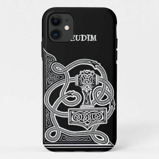 Coques Case-Mate iPhone Pseudim Mjolnir Black (Dos)