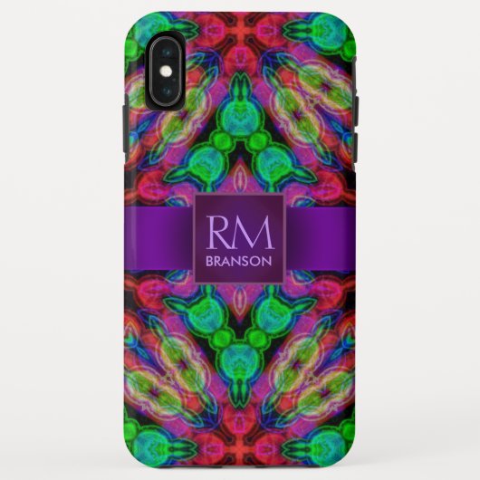 Coques Case-Mate iPhone Psychedelic Batik Monogram iPhone4 Coque-Mate™ (Dos)