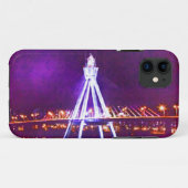 Coques Case-Mate iPhone 🌌 🌉 🌙 Psychedelic City Nightscape Fabrique (Dos (Horizontal))