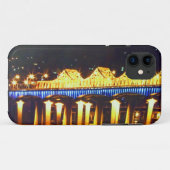 Coques Case-Mate iPhone 🌌 🌉 🌙 Psychedelic City Nightscape Fabrique (Dos (Horizontal))