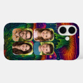 Coques Case-Mate iPhone Psychedelic Mushroom Collage Family Portrait (Verso (horizontal))