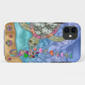 Coques Case-Mate iPhone Psychédélic Sea Turtle Seahorse (Dos (Horizontal))