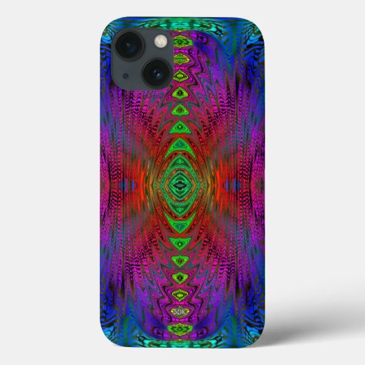 Coques Case-Mate iPhone Psychedelic Time Warp par SD. Kelley (Verso)