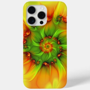 Coque iPhone 15 Pro Max Psychédélique colorée moderne art Abstrait fractal