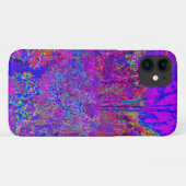 Coques Case-Mate iPhone Psychédélique Impressionniste Paysage Violet (Dos (Horizontal))