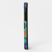 Coques Case-Mate iPhone Psychédélique Mandala Fleur Vert Bleu et Rouge (Dos/Gauche)