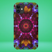 Coques Case-Mate iPhone Psychédélique Mandala Fleur violet orange et vert