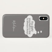 Coques Case-Mate iPhone Psychiatric Line personnalisé nom et des cas de té (Dos (Horizontal))