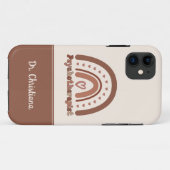 Coques Case-Mate iPhone Psychothérapeute personnalisée Boho Rainbow (Dos (Horizontal))