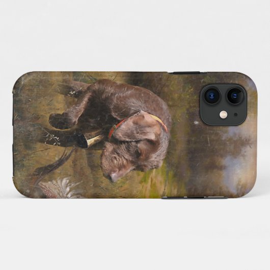 Coques Case-Mate iPhone Pudelpointers, Chasse faisan (Dos (Horizontal))