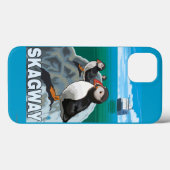 Coques Case-Mate iPhone Puffins & Cruise Ship - Skagway, Alaska (Verso (horizontal))