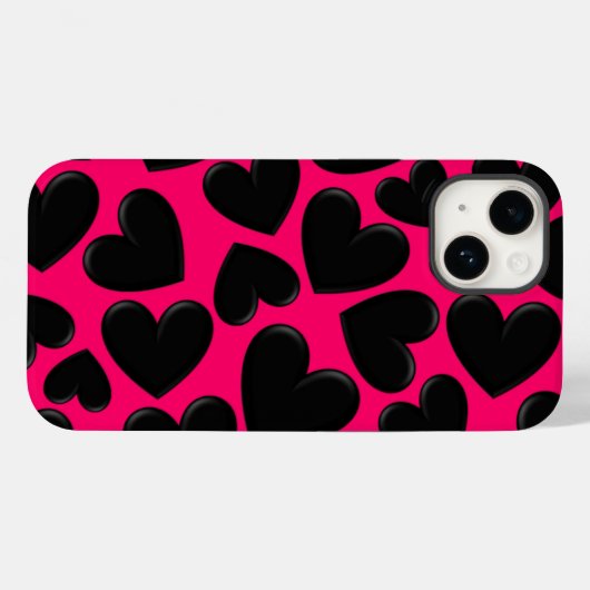 Coques Case-Mate iPhone Puffy Hearts (Verso (horizontal))