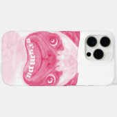 Coques Case-Mate iPhone Puggy PINK Grumpy personnalisée (Verso (horizontal))