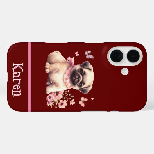 Coques Case-Mate iPhone Puglet (Verso (horizontal))