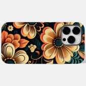 Coques Case-Mate iPhone Puissance de fleur boho rétro (Verso (horizontal))