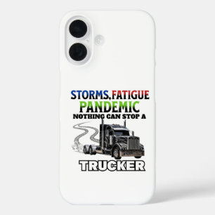 Coques iPhone 16 Puissance de la route de vitesse du camion noir Co