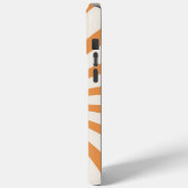 Coques Case-Mate iPhone Puissance des fleurs avec rayons orange psychédéli (Verso / Gauche)