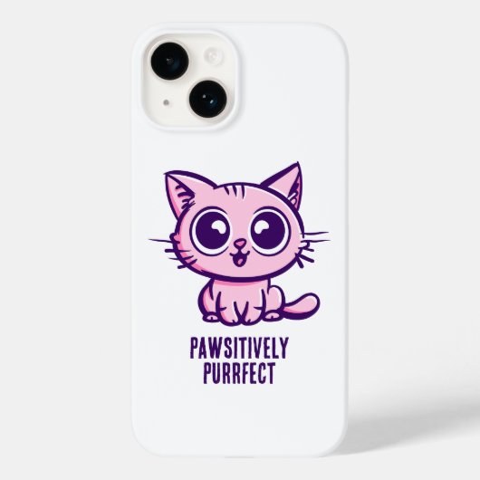 Coques Case-Mate iPhone Puissant, Beau Manga Kitten (Verso)