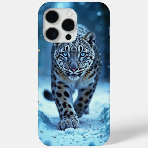 Coque iPhone 15 Pro Max Puissant prédateur enneigé sauvage beauté froide