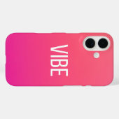 Coques Case-Mate iPhone Pulse au coucher du soleil - Coral magenta (Verso (horizontal))