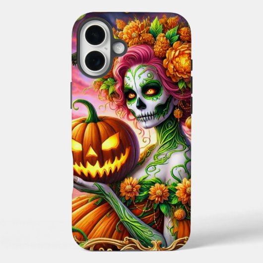 Coques Case-Mate iPhone Pumpkin Lady Phone Case (Verso)