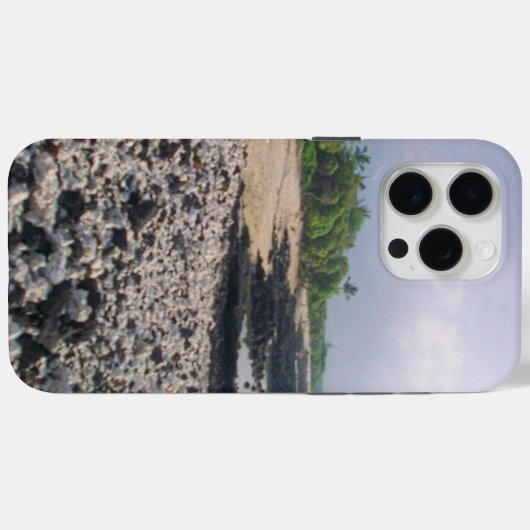 Coques Case-Mate iPhone PunaluGu Plage de sable noir Hawaii Big Island (Verso (horizontal))